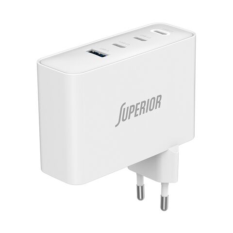 Kuciste punjaca Superior SU-10001ACCC 100W GaN Fast PD + USB belo (MS).