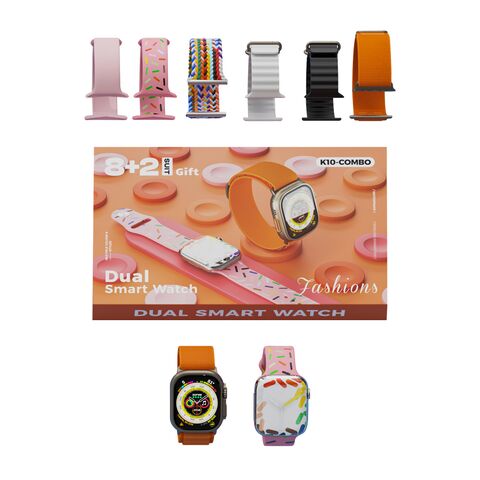 KARLER BASS K10-Combo set (2 x smart watch, 8 narukvica ) narandzasti (MS).