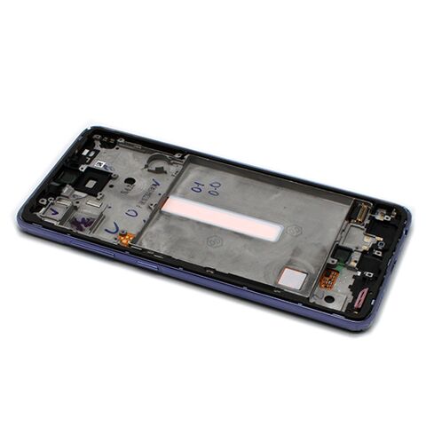 LCD ekran (displej) - Samsung A525F/A526B Galaxy A52 4G/5G + Touch screen + okvir violet Full ORG EU (GH82-25524C/25526C/25754C/25602C) (MS).