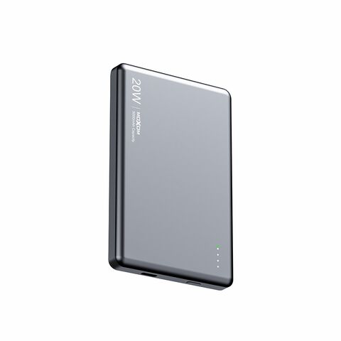 Back Up baterija (univerzalna) MagSafe Moxom MX-PB212 Ultra Thin PD20W + wireless 15W 5000mAh sivi (MS).