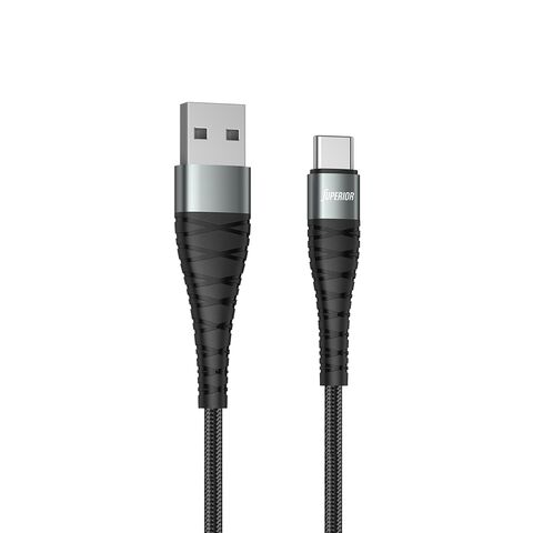 USB data kabl Comicell Superior CO-BX32 5A Type C 1m crni (MS).
