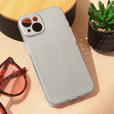 Zastitna futrola Sparkle Dust - iPhone 15 6.1 srebrna.