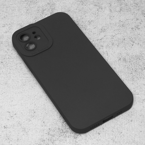 Zastitna futrola Silikon Pro Camera - iPhone 12 6.1 crna.