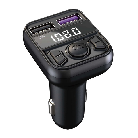 FM transmiter C44 USB, QC 3.0 Bluetooth 5.0, Slusalica (handsfree) crni.