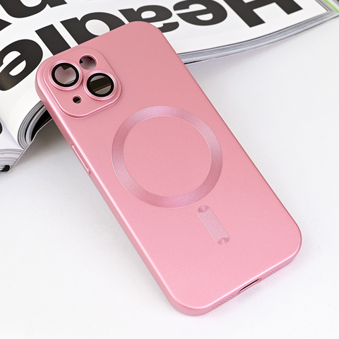 Zastitna futrola Magsafe Chrome - iPhone 15 6.1 roze.