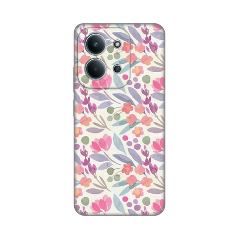 PRINT silikonska futrola - Xiaomi Redmi 15C 4G Watercolor Flowers.