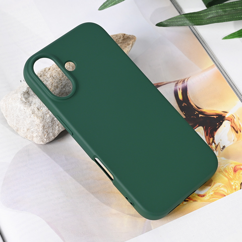 Zastitna futrola Teracell Soft Velvet - iPhone 17 tamno zelena.