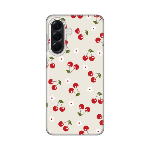PRINT silikonska futrola - Samsung A566 Galaxy A56 5G Cherry and Flowers.