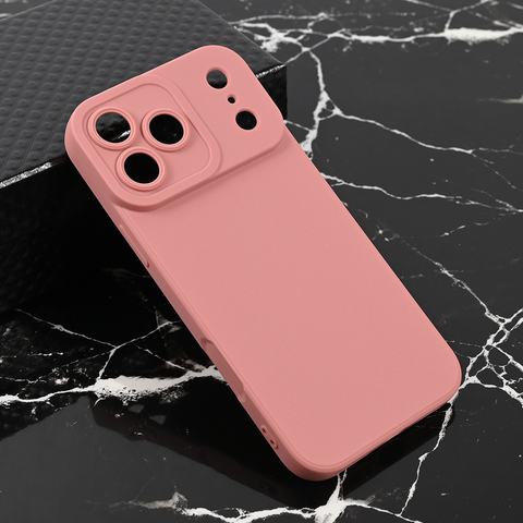 Teracell GIULIETTA silikonska futrola - iPhone 17 Pro Max/18 Pro Max 6.9 mat tamno roze.