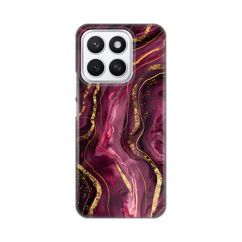 PRINT silikonska futrola - Huawei Honor X8c Burgundy.