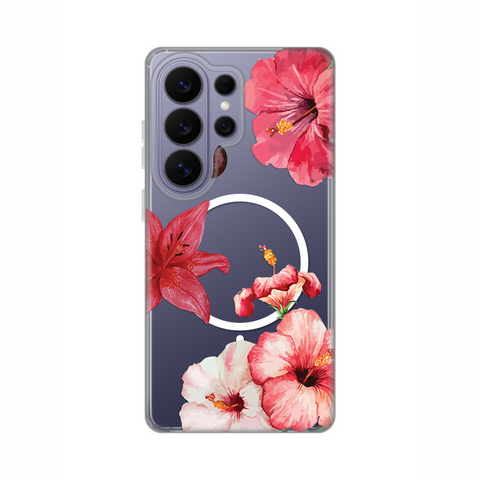 Zastitna futrola print Magsafe - Samsung S948 Galaxy S26 Ultra Hibiscus.