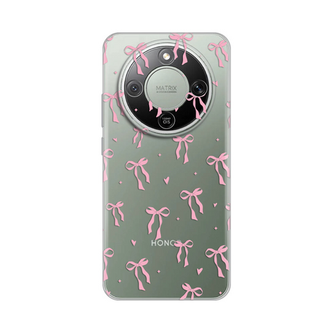 PRINT silikonska futrola skin (ultra tanka) - Huawei Honor Magic 8 Lite Cute Bow.