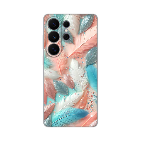 PRINT silikonska futrola - Samsung S948 Galaxy S26 Ultra Pastel Feathers.