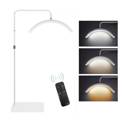 Podna LED lampa Half moon bela.