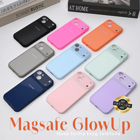 Zastitna futrola Magsafe GlowUp - iPhone 15 6.1 svetlo plava.