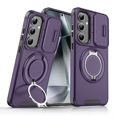 Zastitna futrola CamShield Ring stand - Samsung S941 Galaxy S26 ljubicasta.