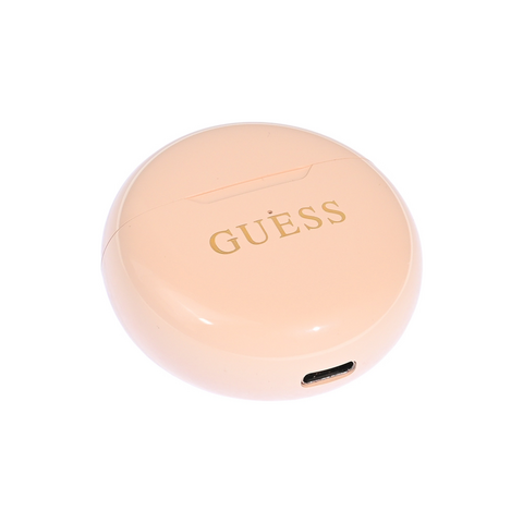 Bluetooth slusalice Guess TWS Small Round Gold Classic Logo print bez (GUTWSH1HGCDE).