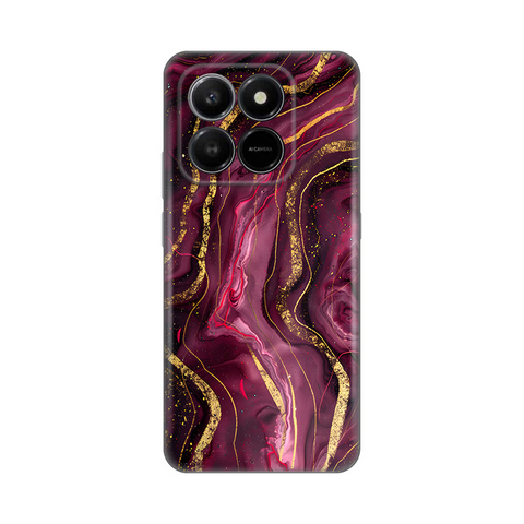 PRINT silikonska futrola - Honor X7d 4G/400 Smart 5G Burgundy.