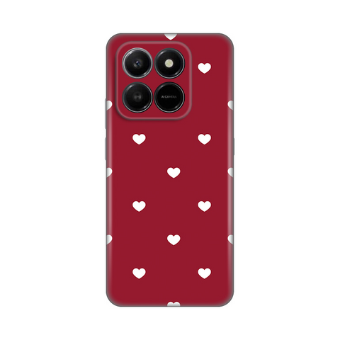 PRINT silikonska futrola skin (ultra tanka) - Honor X7d 4G/400 Smart 5G Burgundy Hearts.