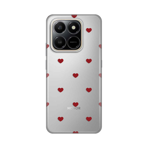 PRINT silikonska futrola - Honor X7d 4G/400 Smart 5G Red Hearts.