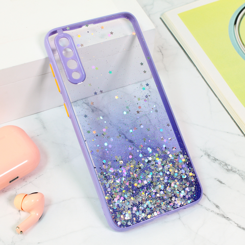 Zastitna futrola okvir Glitter - Samsung A307F/A505F/A507F Galaxy A30s/A50/A50s ljubicasta.