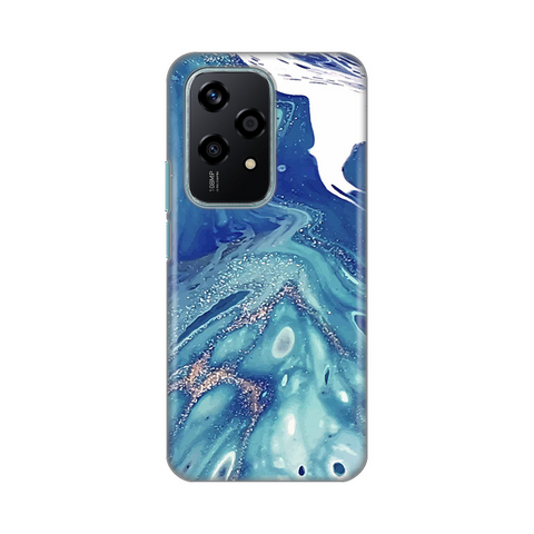 PRINT silikonska futrola - Huawei Honor 200 Lite Blue Marble.