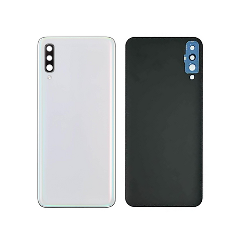 Poklopac - Samsung A705/Galaxy A70 2019 beli + staklo kamere (NO LOGO).