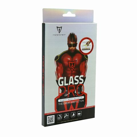 Tempered glass (zastitno staklo za ekran) Monsterskin PRO 9H - iPhone 14 Plus crna (MS).