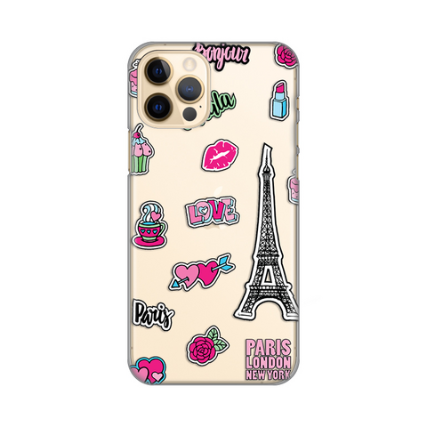 PRINT silikonska futrola skin (ultra tanka) - iPhone 12/12 Pro 6.1 Love Paris.