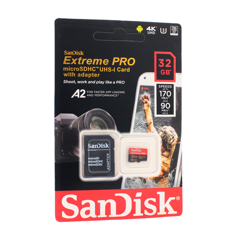 Memorijska Kartica SanDisk SDHC 32GB Extreme PRO 4K UHD V30 sa adapterom ZJ CN.