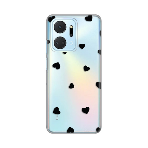 PRINT silikonska futrola skin (ultra tanka) - Huawei Honor X7a Hearts.