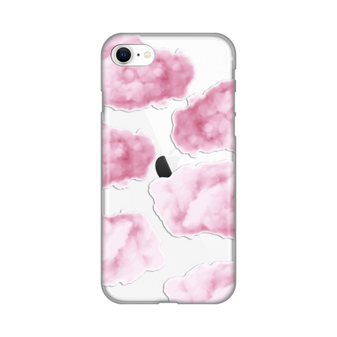 PRINT silikonska futrola skin (ultra tanka) - iPhone 7/8/SE (2020)/SE (2022) Pink Clouds.