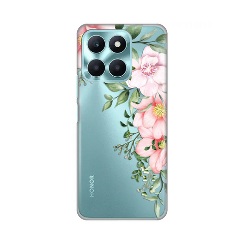 PRINT silikonska futrola skin (ultra tanka) - Huawei Honor X6a Gentle Rose Pattern.