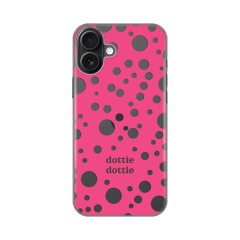 PRINT silikonska futrola skin (ultra tanka) - iPhone 16 Plus Dottie Dottie Pink.