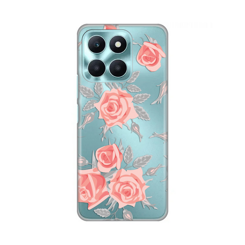 PRINT silikonska futrola skin (ultra tanka) - Huawei Honor X6a Elegant Roses.