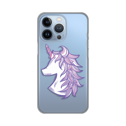 PRINT silikonska futrola skin (ultra tanka) - iPhone 13 Pro Purple Unicorn.