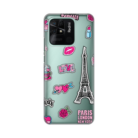 PRINT silikonska futrola skin (ultra tanka) - Xiaomi Redmi 10C Love Paris.