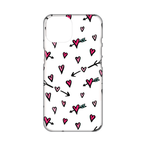 PRINT silikonska futrola skin (ultra tanka) - iPhone 14 Heart Pattern.