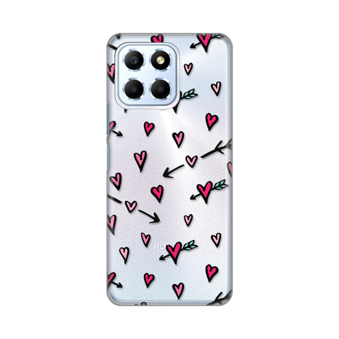 PRINT silikonska futrola skin (ultra tanka) - Huawei Honor X6 Heart Pattern.