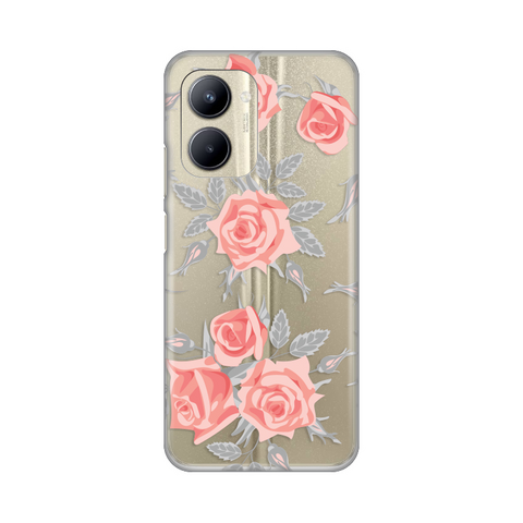 PRINT silikonska futrola skin (ultra tanka) - Realme C33 Elegant Roses.