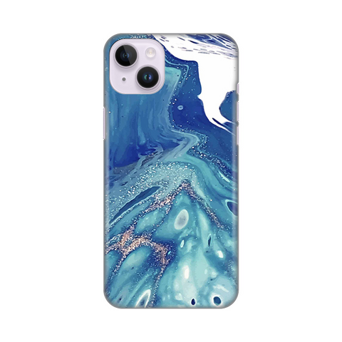 PRINT silikonska futrola - iPhone 14 Plus Blue Marble.