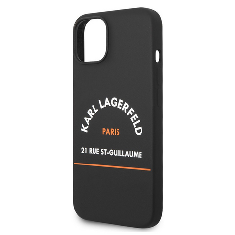 Zastitna futrola Karl Lagerfeld Hc Silicone RSG - iPhone 14 Plus crna (KLHCP14MSRSGHLK).