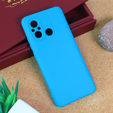 Teracell GIULIETTA silikonska futrola - Xiaomi Redmi 12C mat svetlo plava.