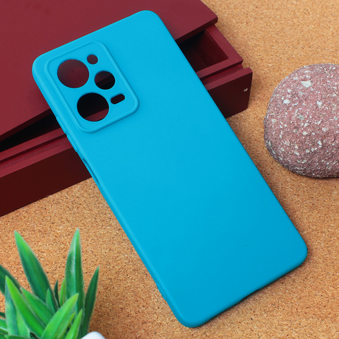 Teracell GIULIETTA silikonska futrola - Xiaomi Redmi Note 12 Pro 5G (EU) mat svetlo plava.
