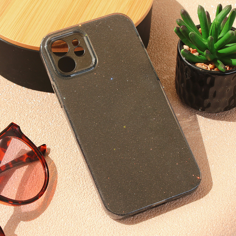 Zastitna futrola Sparkle Dust - iPhone 12 6.1 crna.
