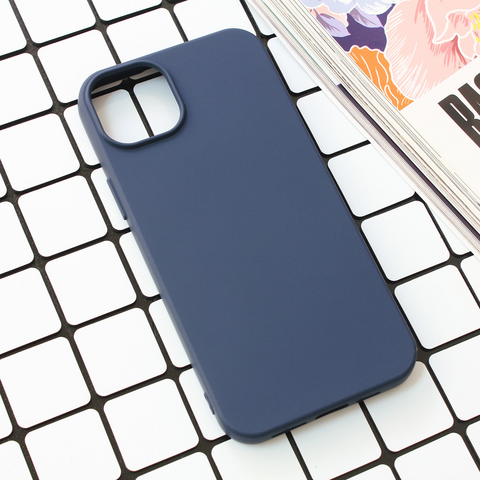 Zastitna futrola Nano Silikon - iPhone 15 Plus 6.7 tamno plava.
