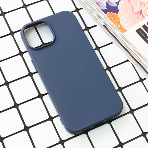 Zastitna futrola Nano Silikon - iPhone 15 tamno plava.