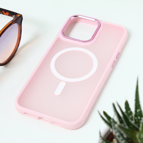 Zastitna futrola Magsafe colorful - iPhone 15 Pro Max 6.7 roze.