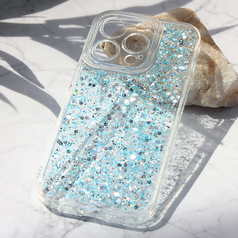 Zastitna futrola Glitter - iPhone 15 Pro 6.1 plava.