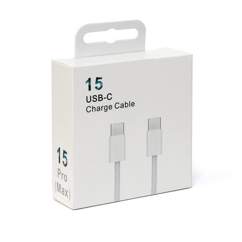 Data kabl iPhone 15 Type c na Type c beli 1m.
